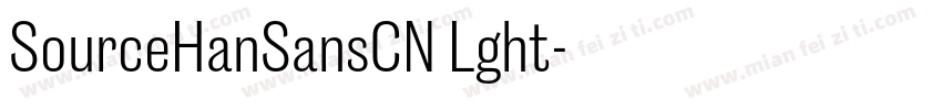 SourceHanSansCN Lght字体转换